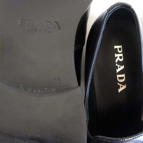 PRADA gores side double stitched loafers 11/12 US - Picture 7 of 8